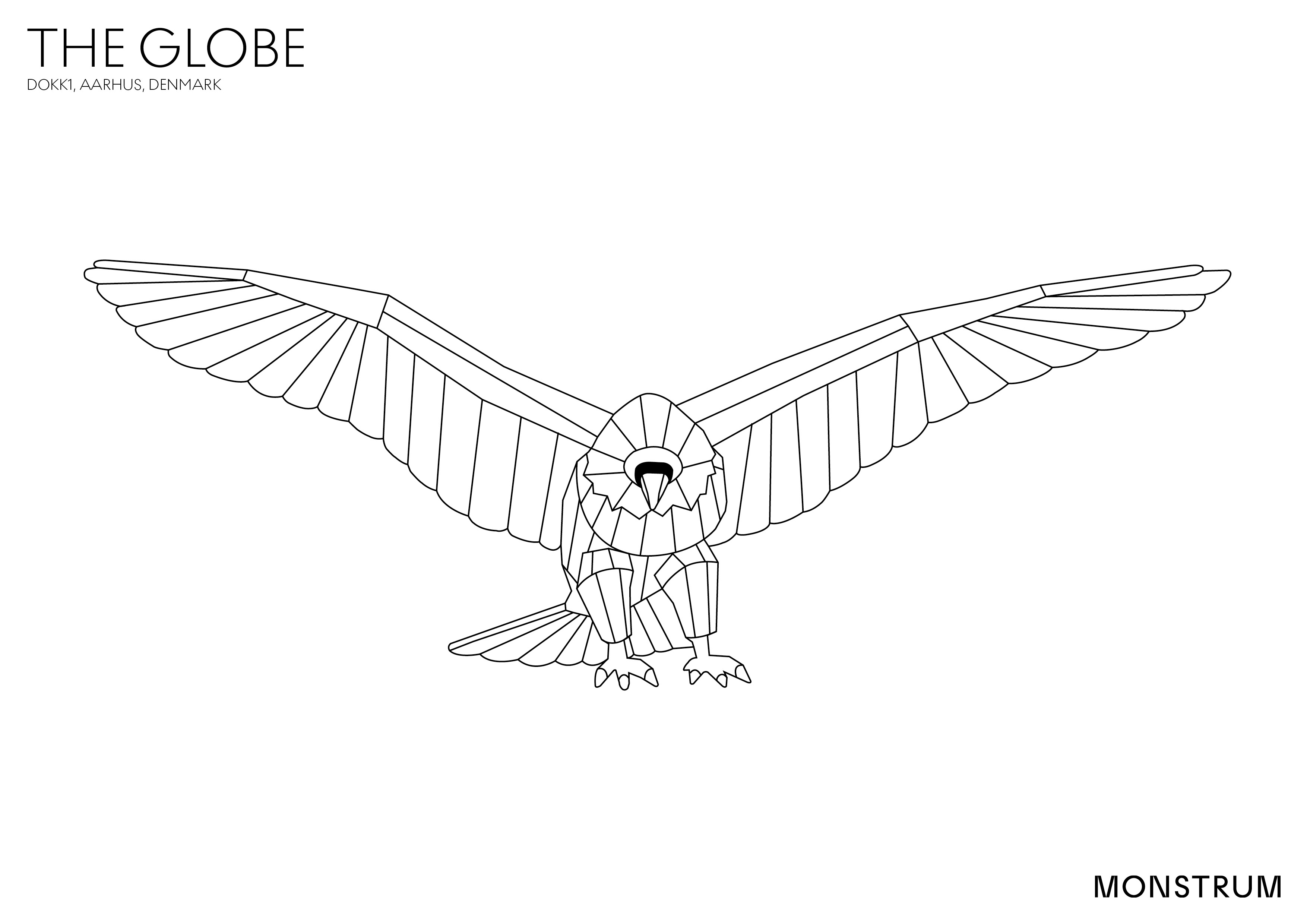 MONSTRUM Colouring in Eagle
