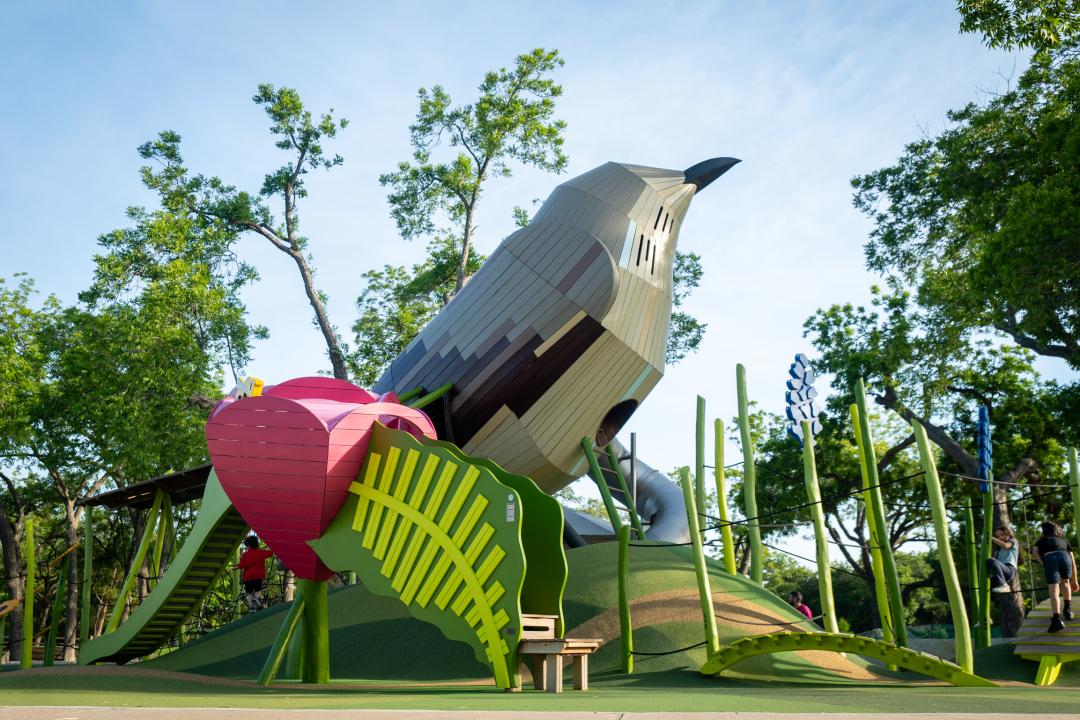 Huge mockingbird playground structure