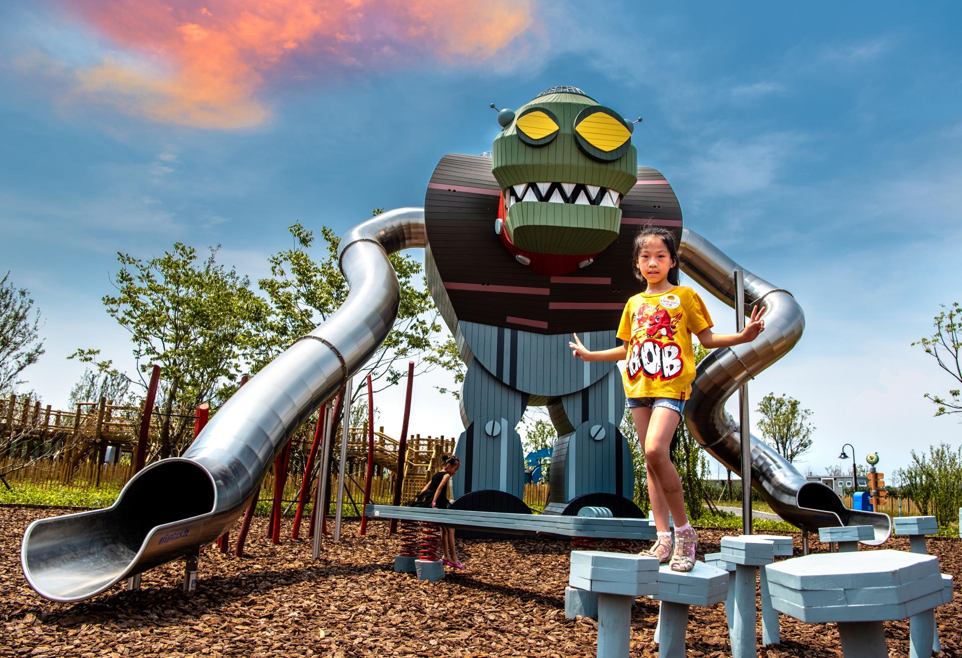 The Plant vs. Zombies playground in Wuxi, China. MONSTRUM