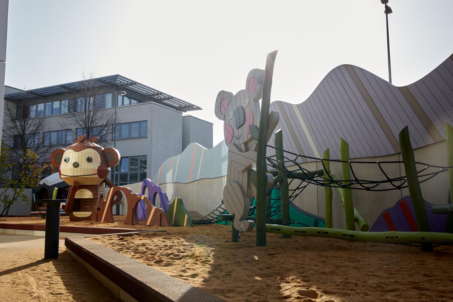 Affenzahn playground monkey koala play elements MONSTRUM playgrounds