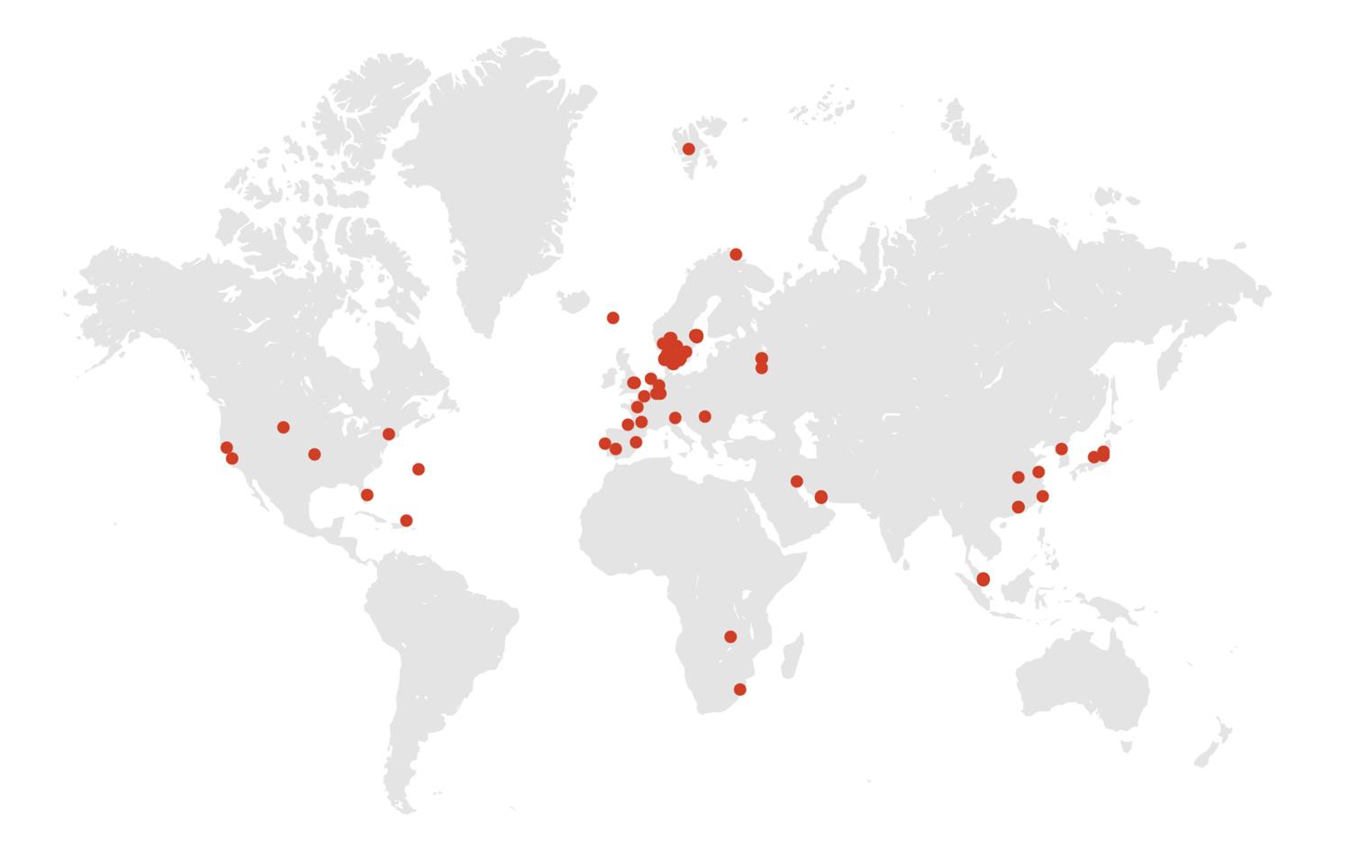 Map of MONSTRUM playgrounds