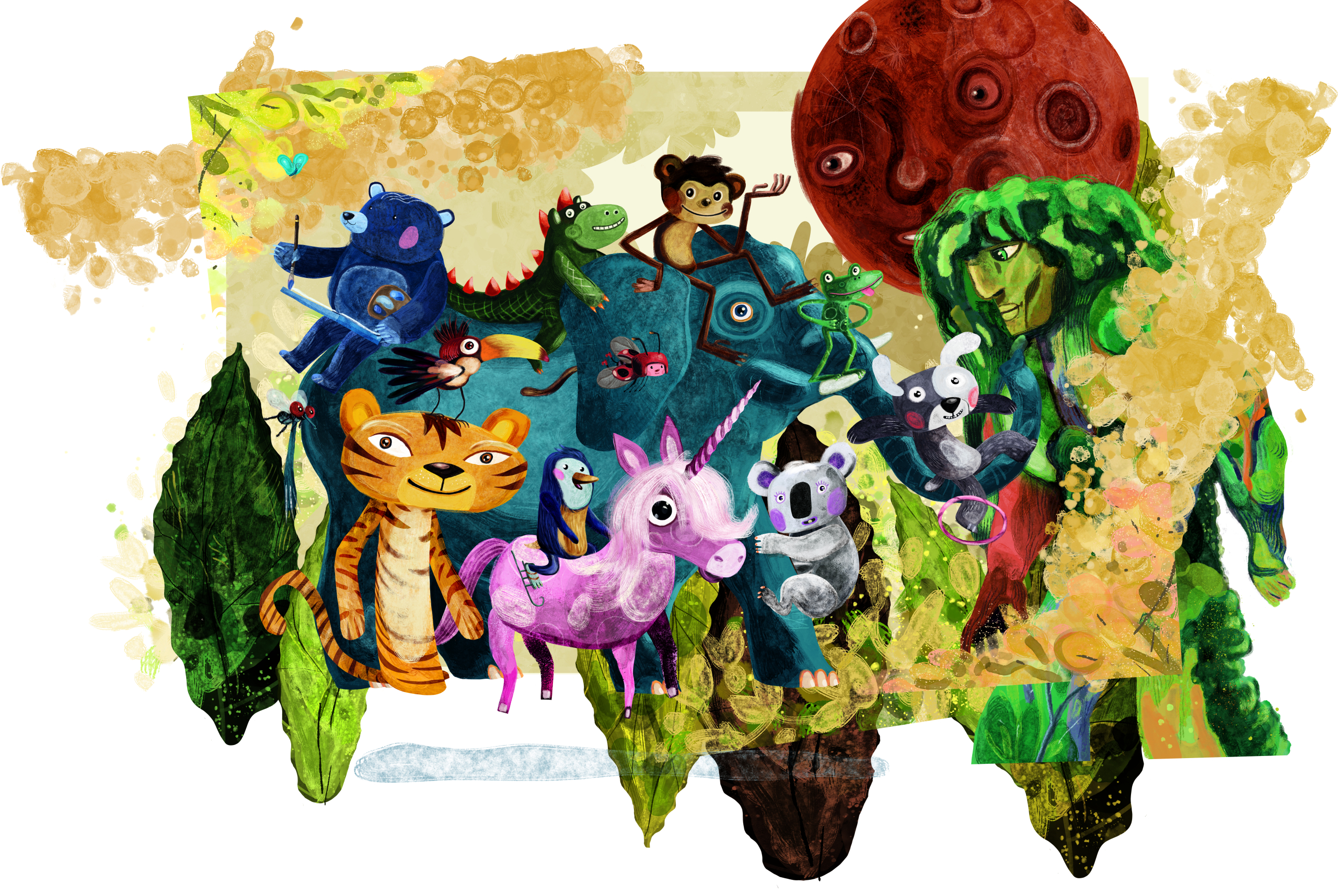 Affenzahn illustrations, MONSTRUM playgrounds