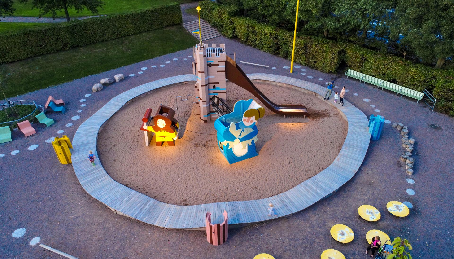 Monstrum playground helsingborg medival village