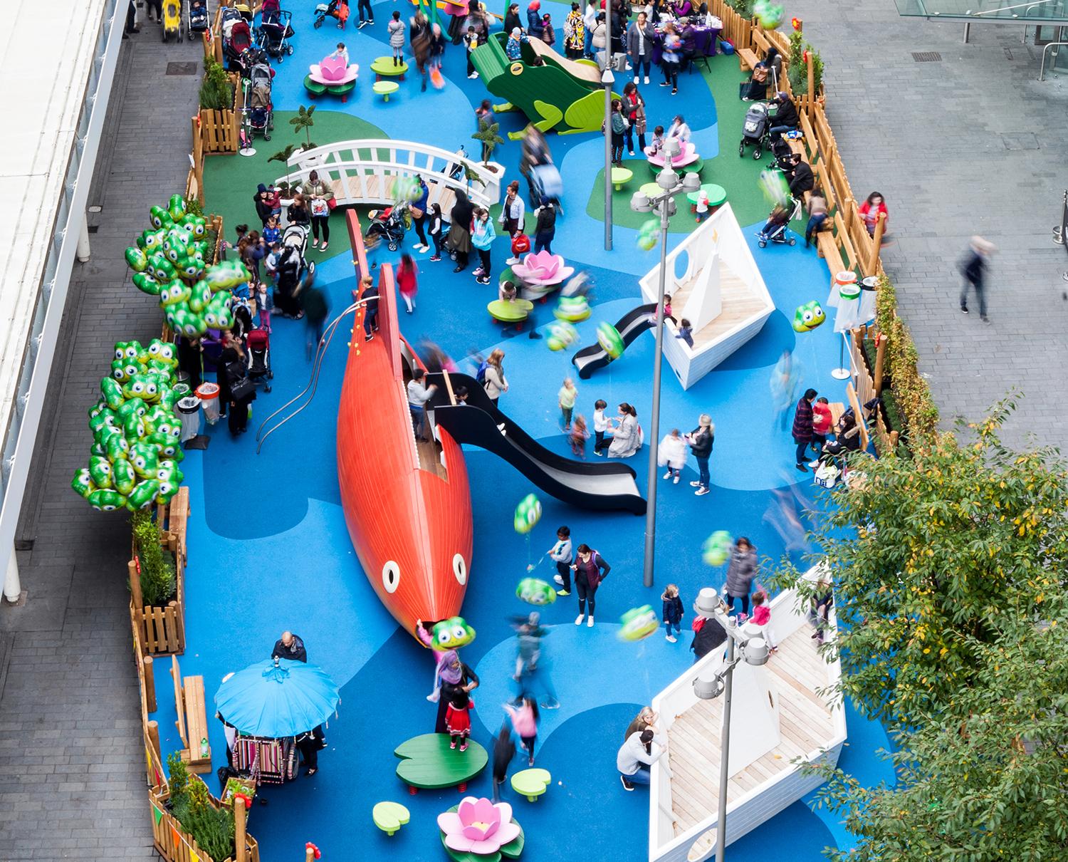 MONSTRUM pond westfield london playground design play