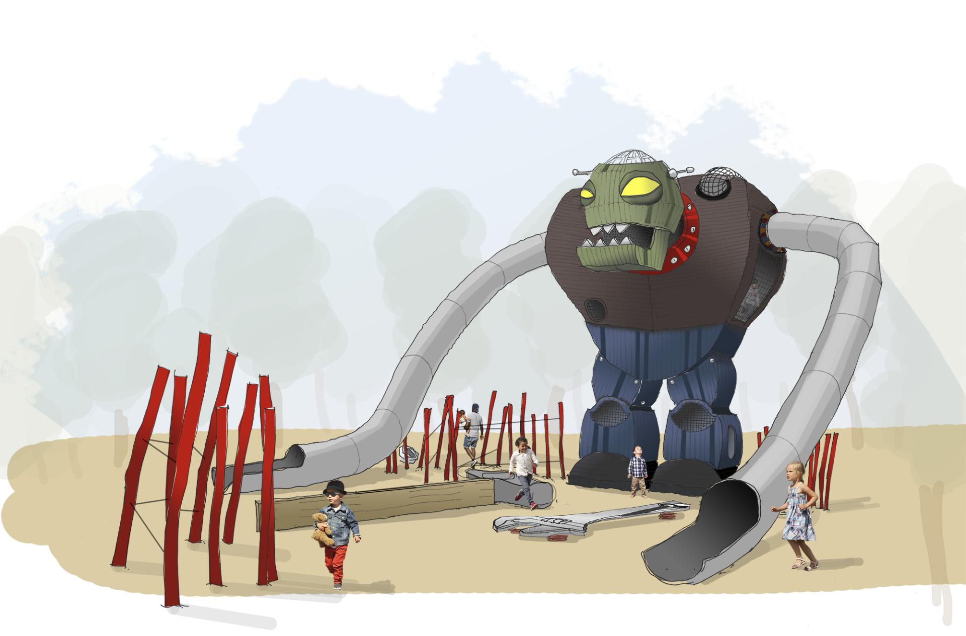 plant vs. zombies dr. zombot monstrum playground sketch drawing