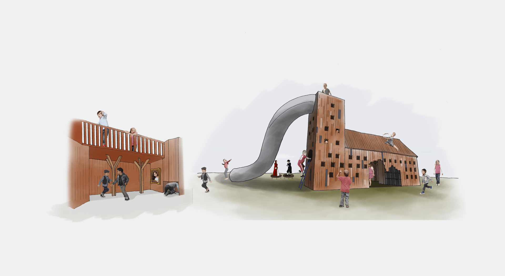 Monstrum playground kolding koldinghus castle fortress design play sketch