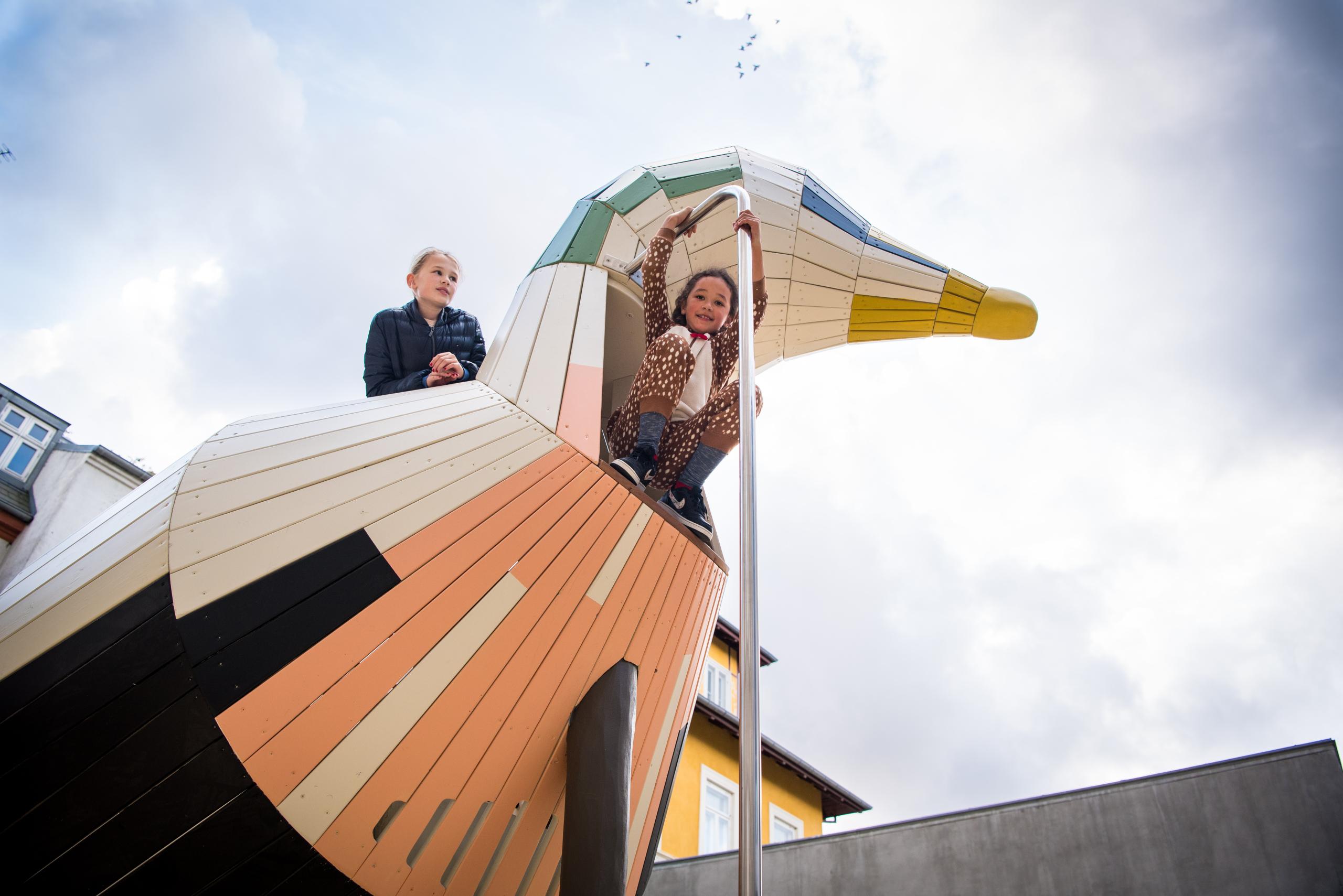 THE FISHING VILLAGE AND THE EIDEL DUCK MONSTRUM playgrounds Taarbæk