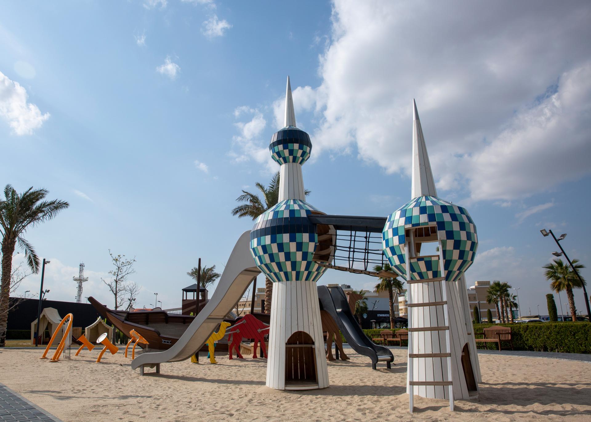 Kuwait Towers playground structures