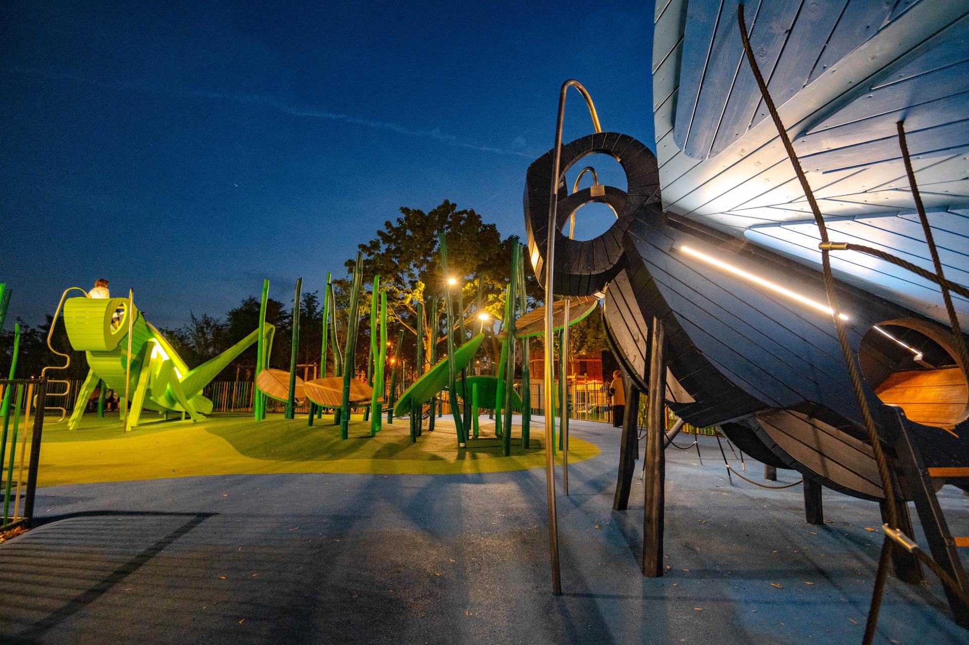 MONSTRUM butterfly kisses playground in Bezon, Paris, France