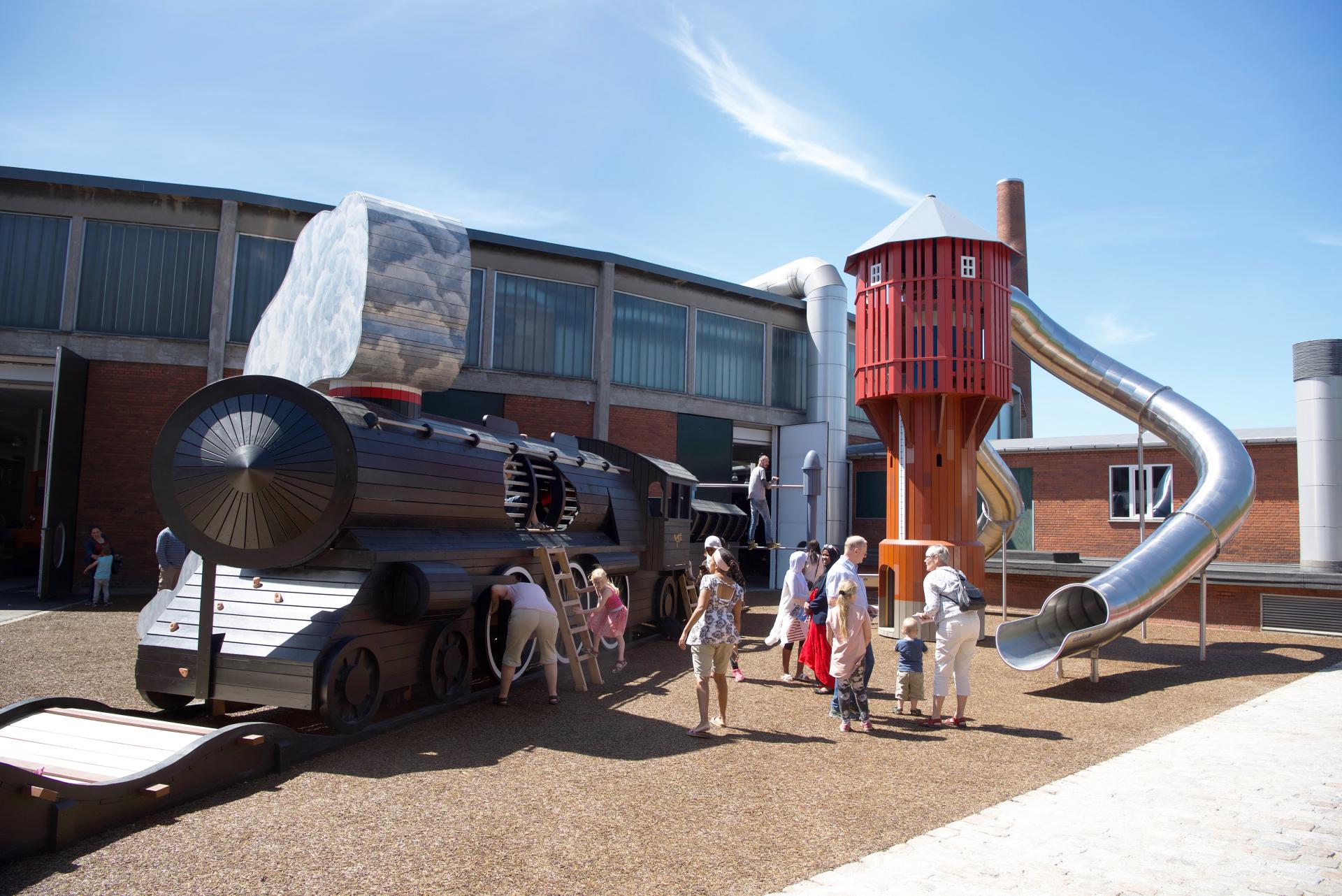 Monstrum playground locomotive train railway museum