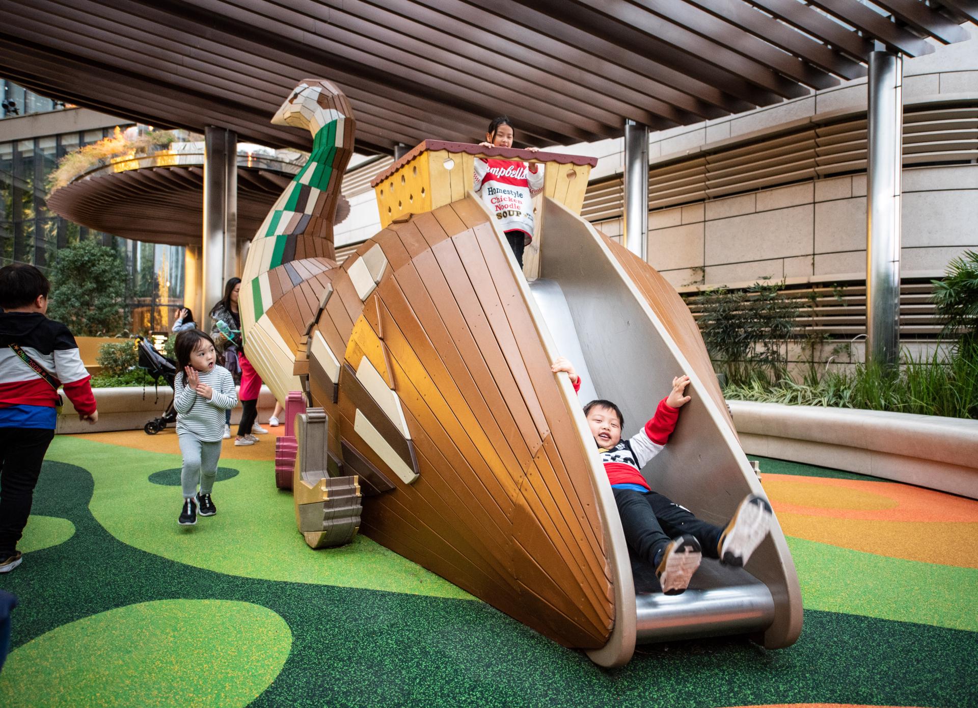 MONSTRUM playground Tail of The Peacock in Hong Kong K11 Musea hen