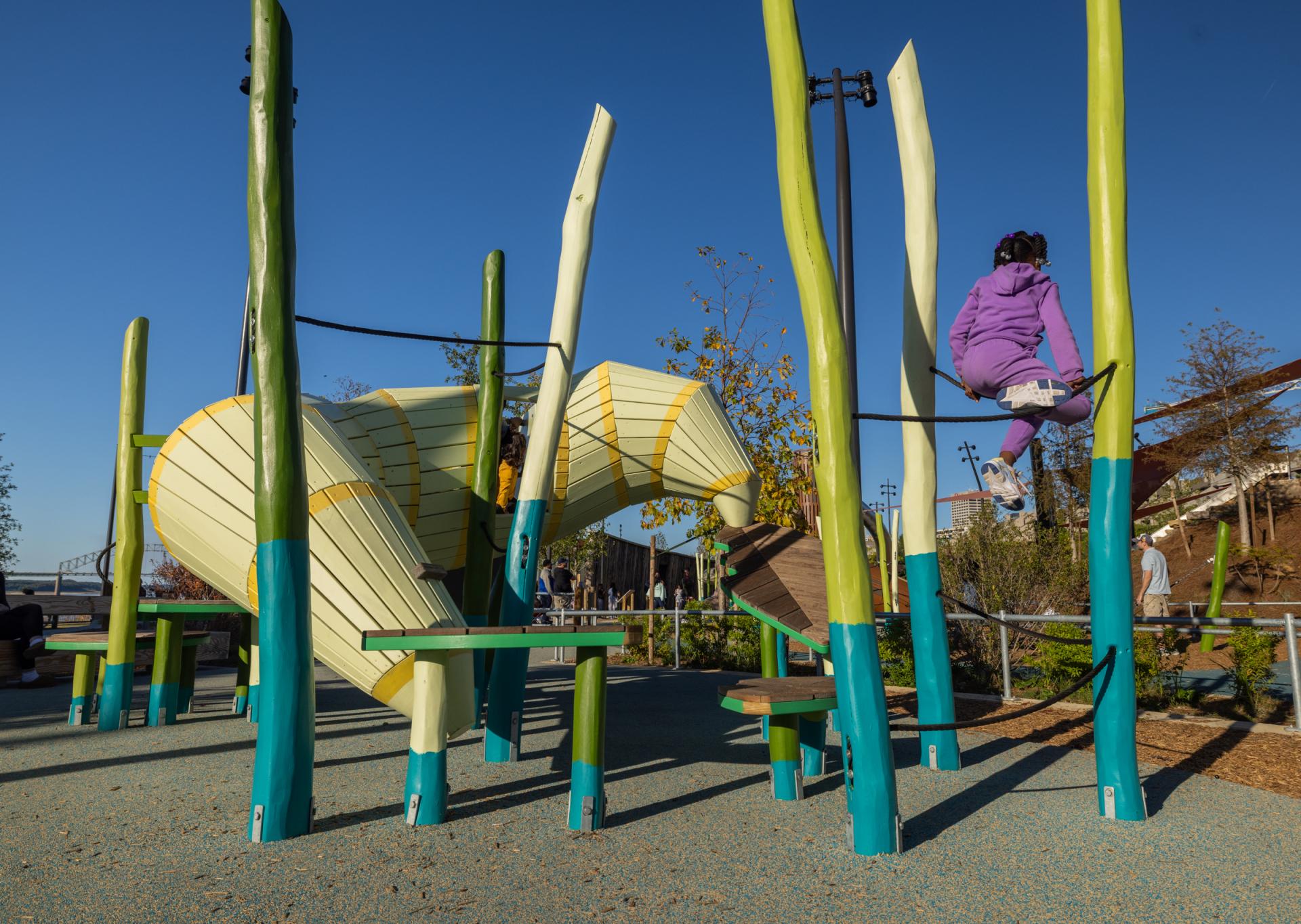 Caterpillar playground structure