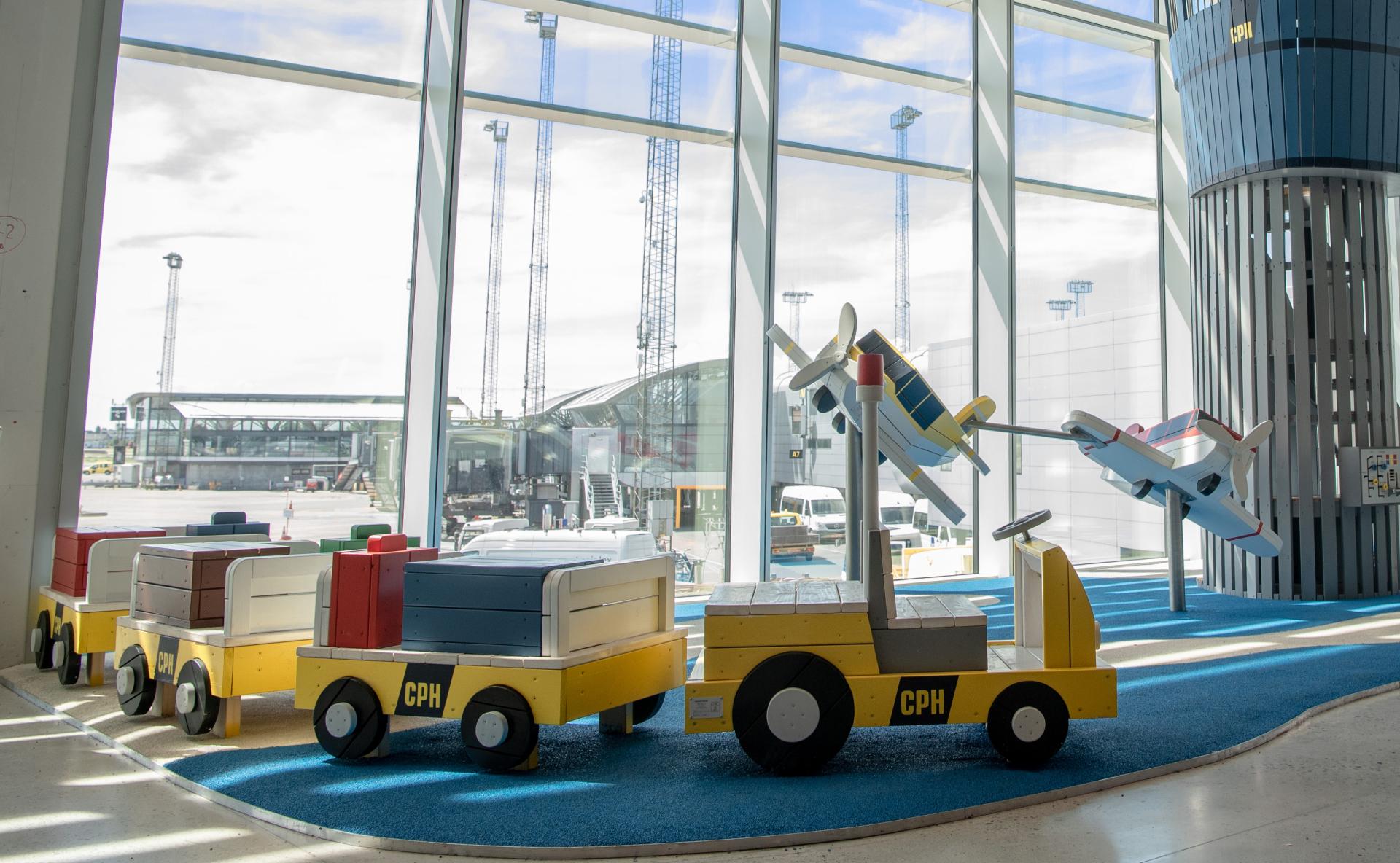 MONSTRUM playground kastrup airport cargo train