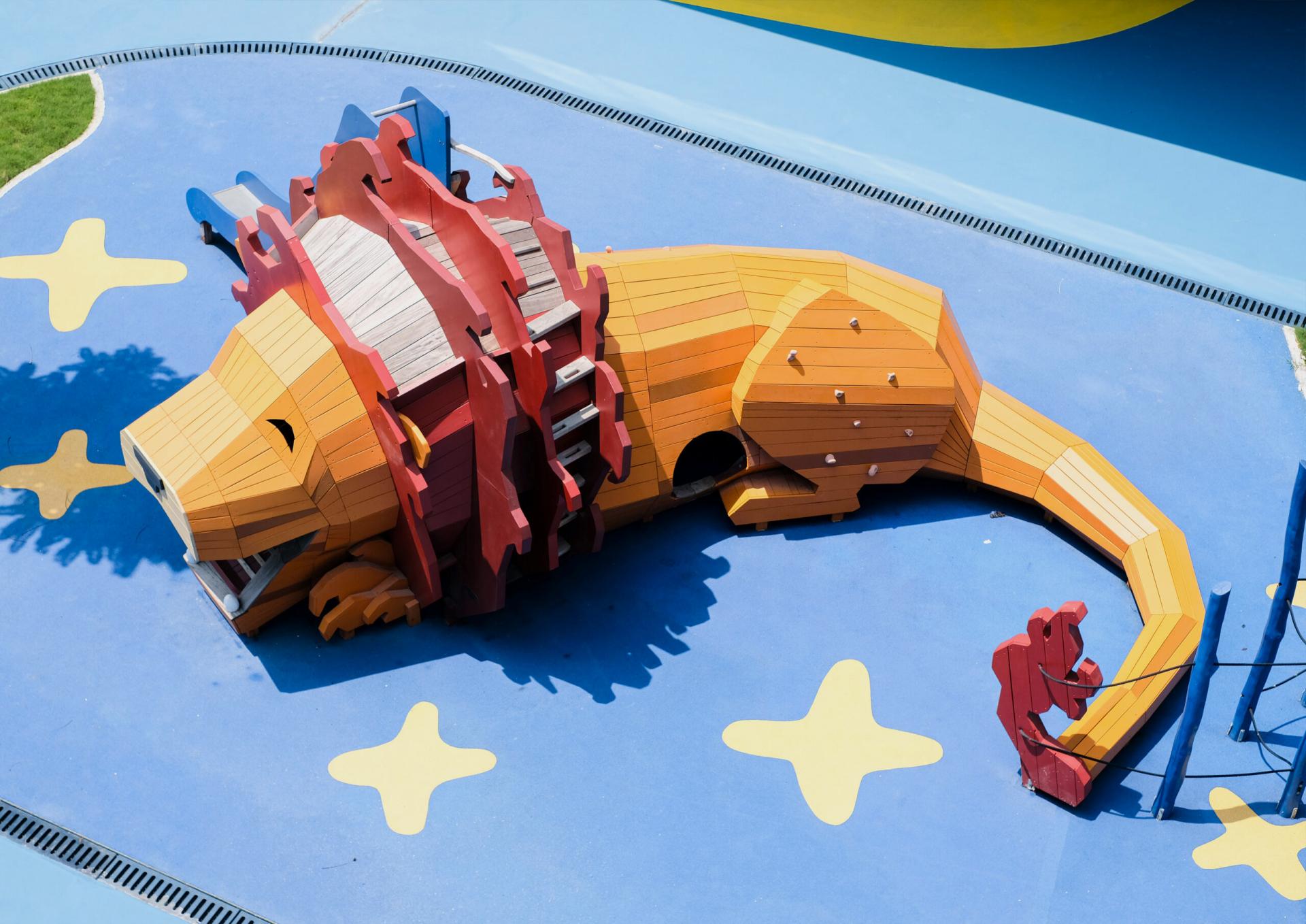Lion playground from above