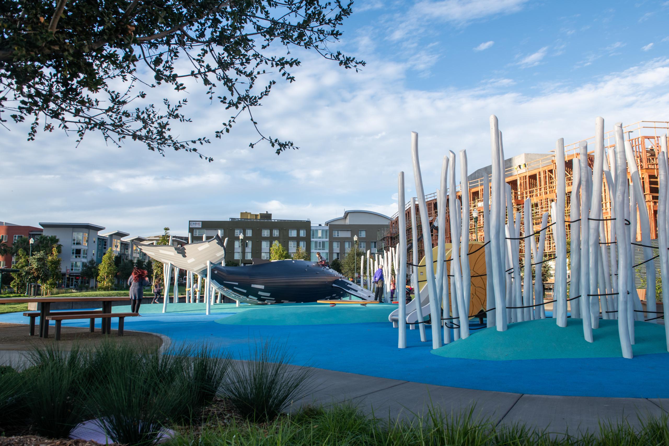 Monstrum playground humpback whale design