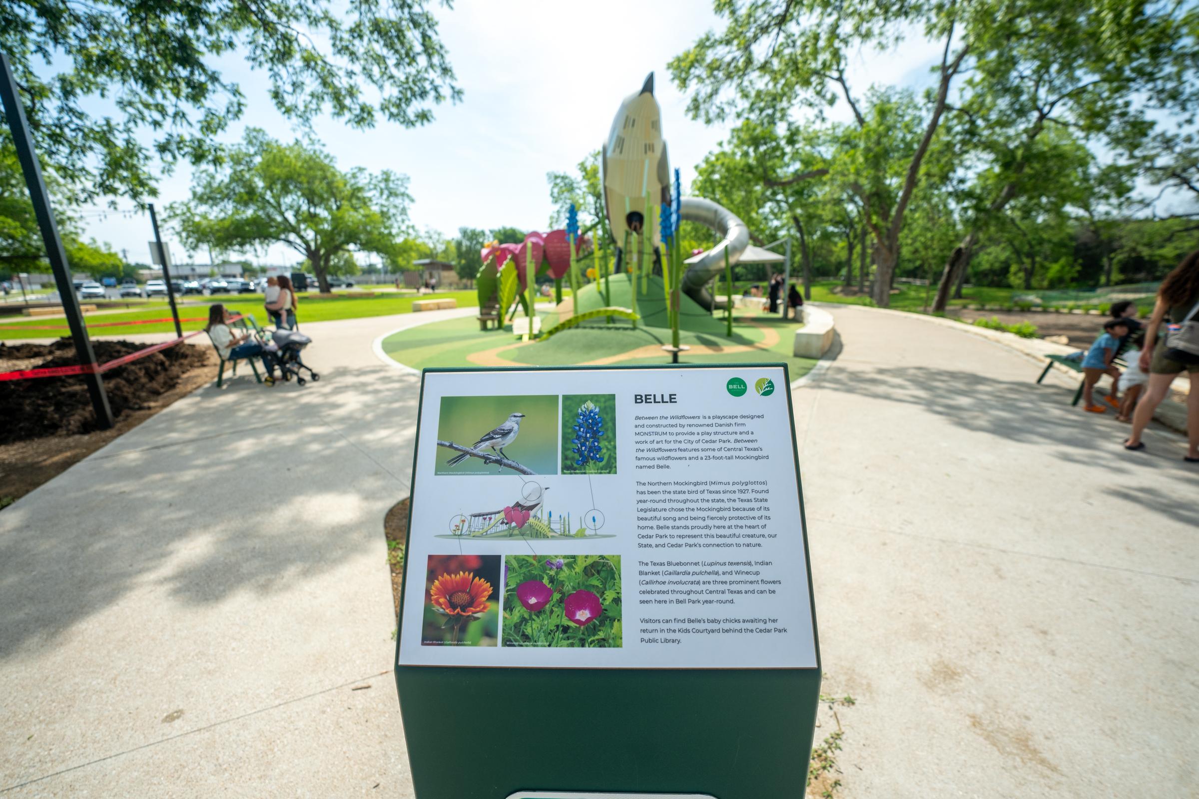 Informative sign at MONSTRUM playground