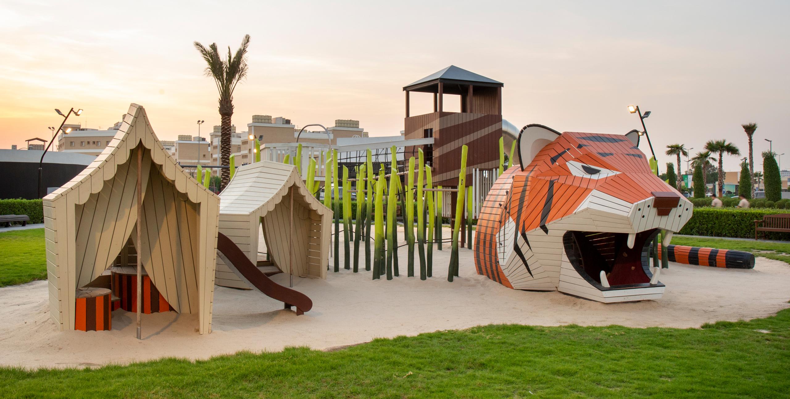 tiger playground structure