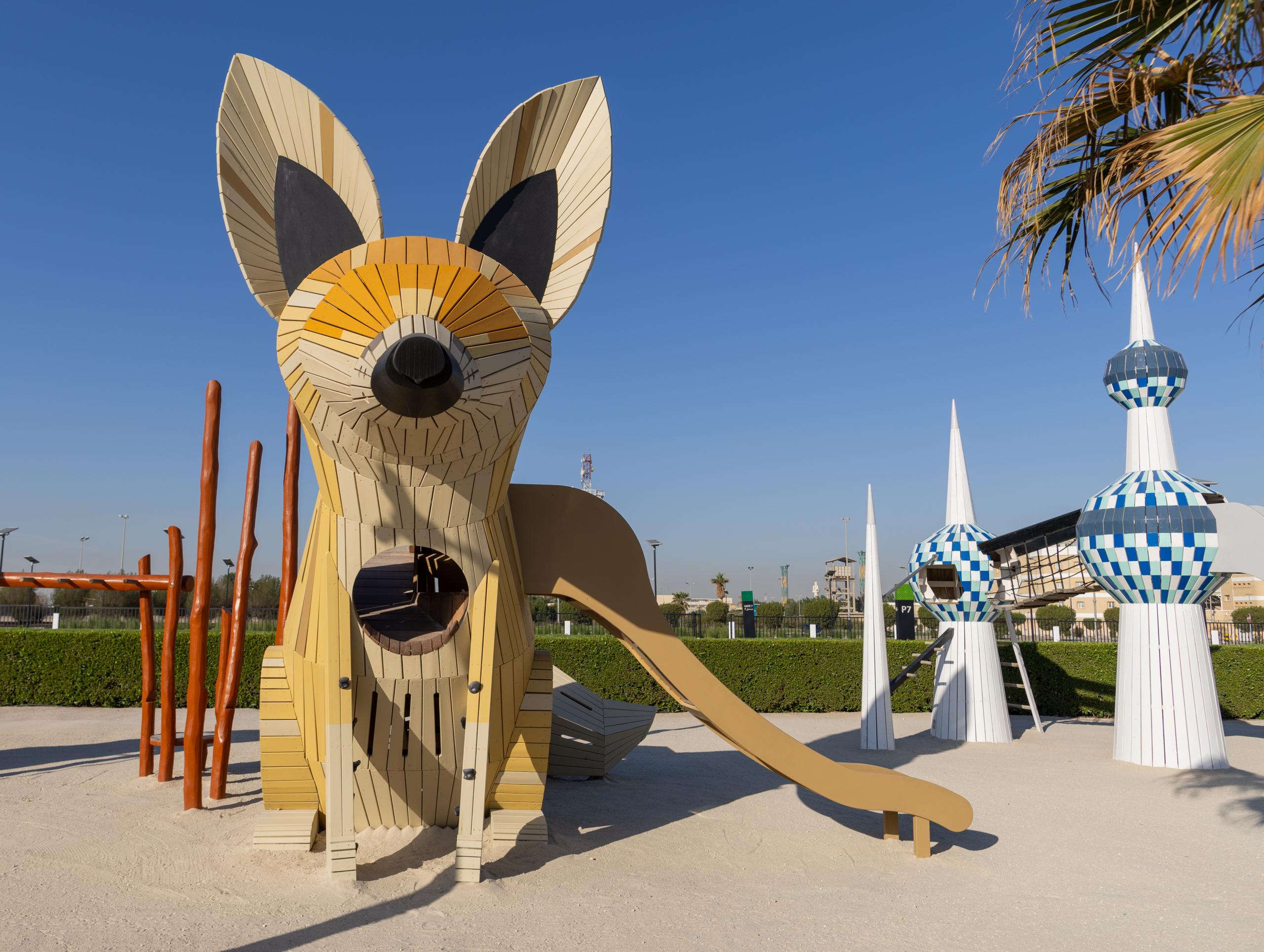 Wooden thaleb playground structure