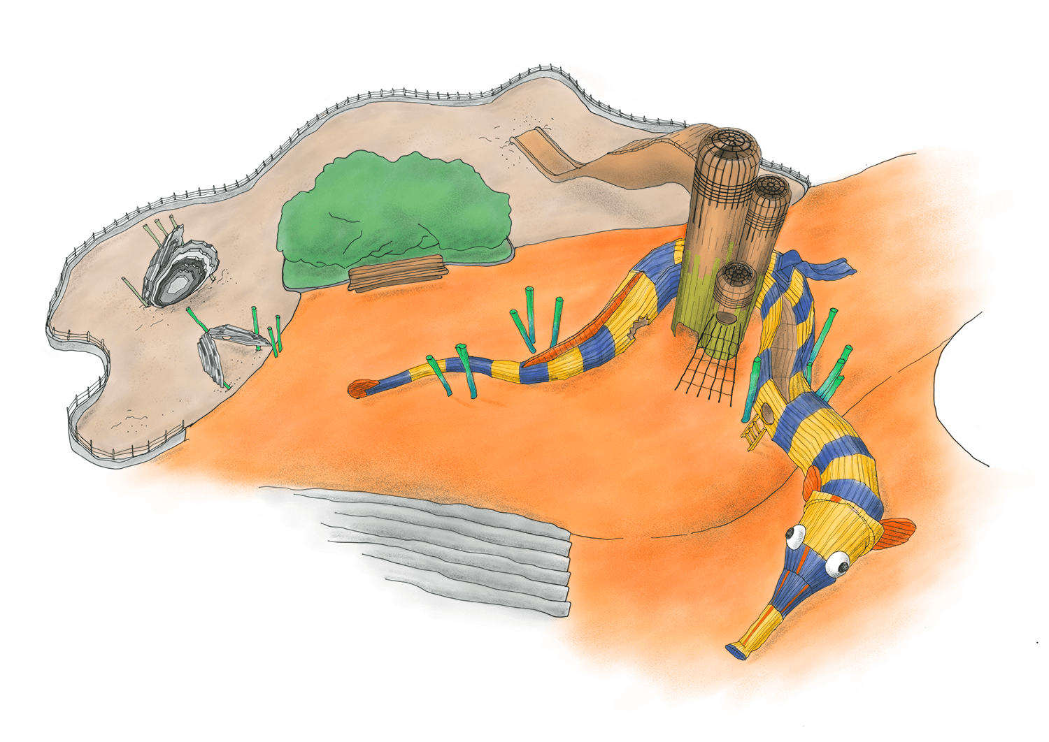 NEW YORK MONSTRUM playground pipefish sketch