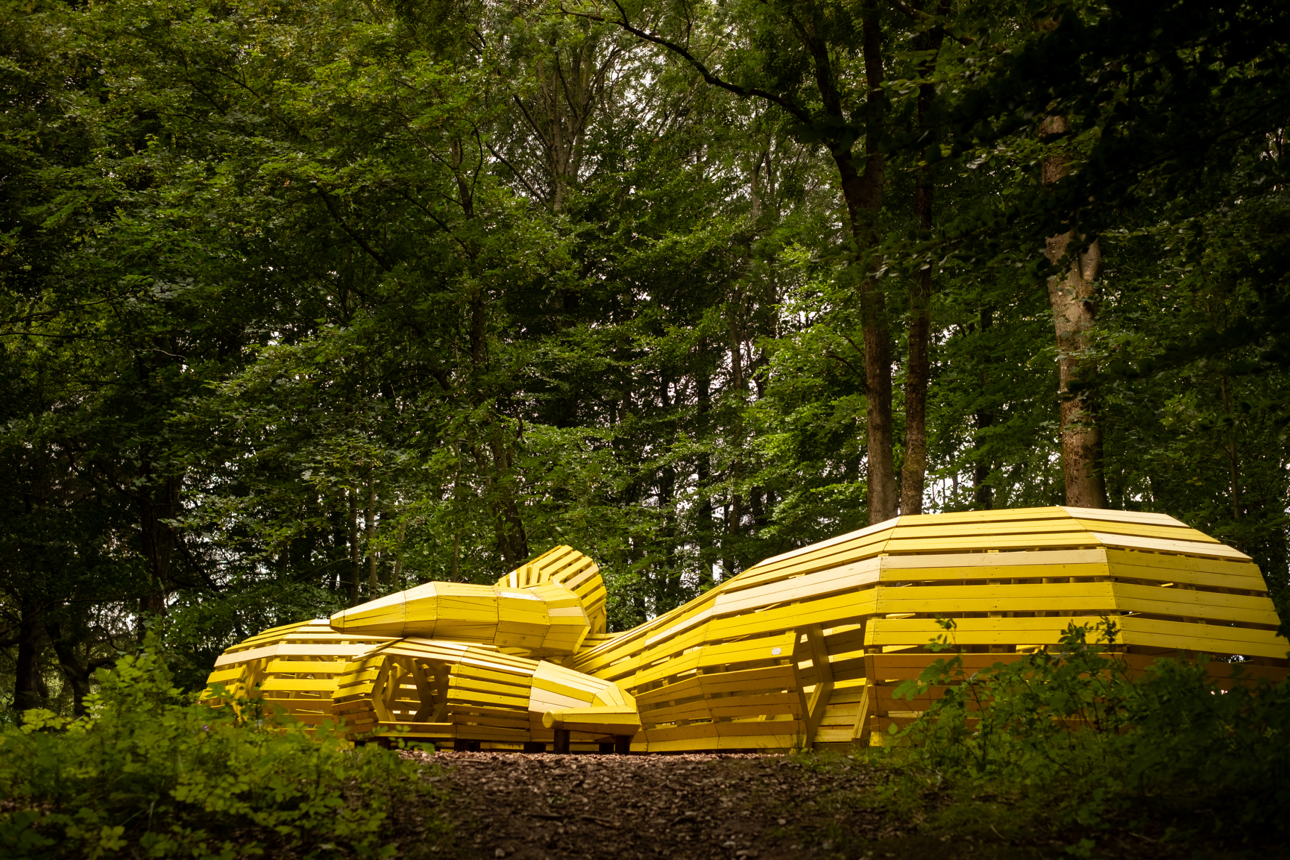 The snake of meldgaard skov playground sculpture