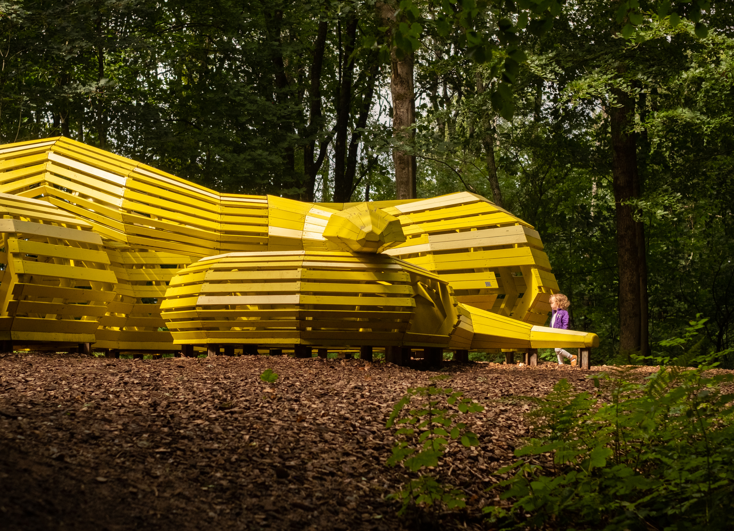 Snake playground structure