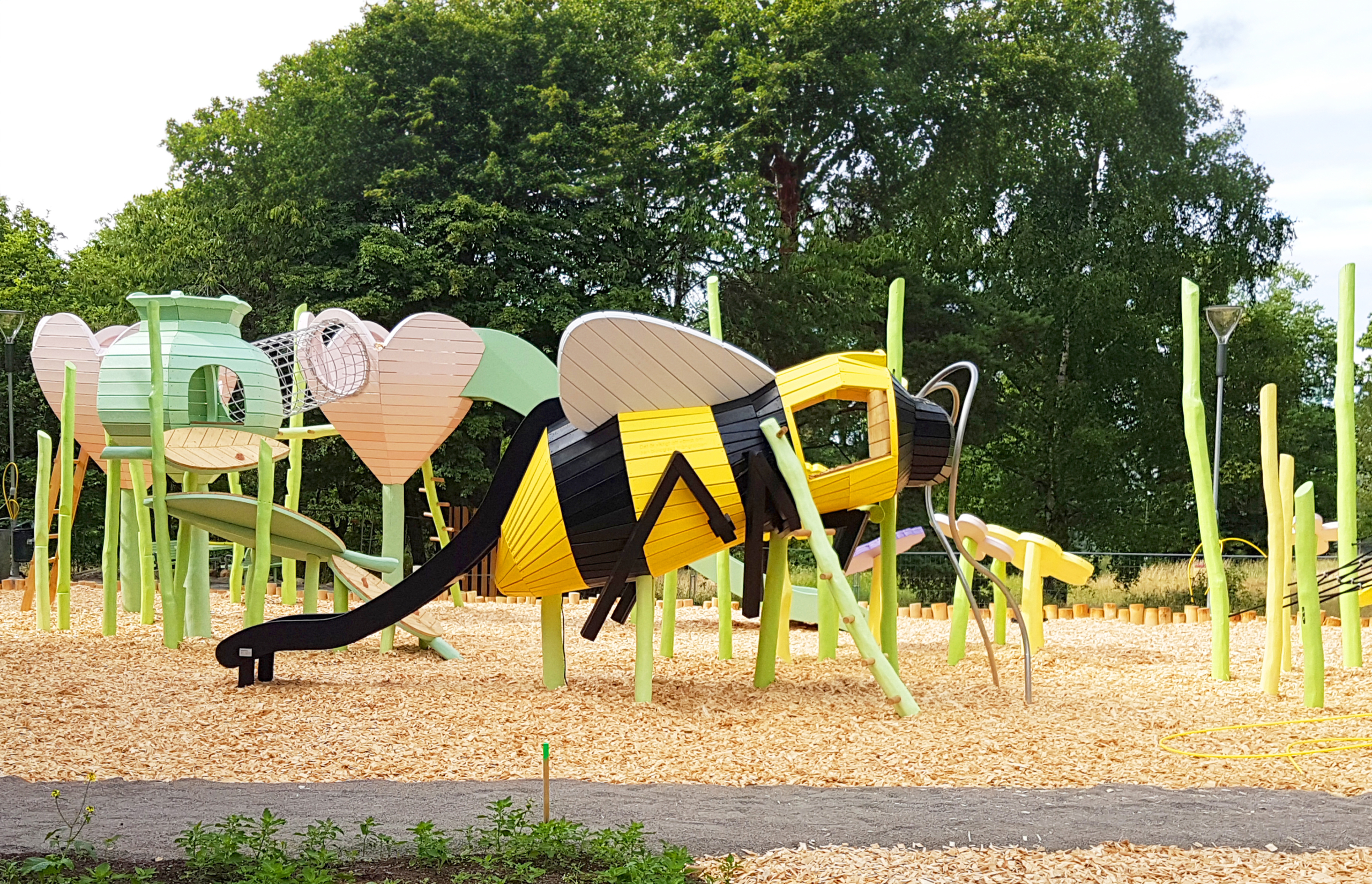 bee-themed playground