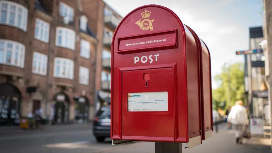 Traditional Danish postbox