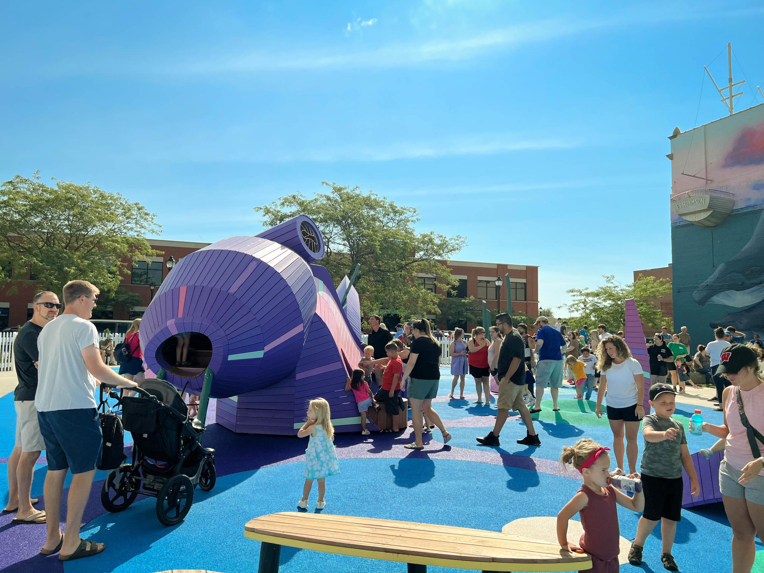 Kids playing at Octopus playground at Above & Beyond Children's Museum