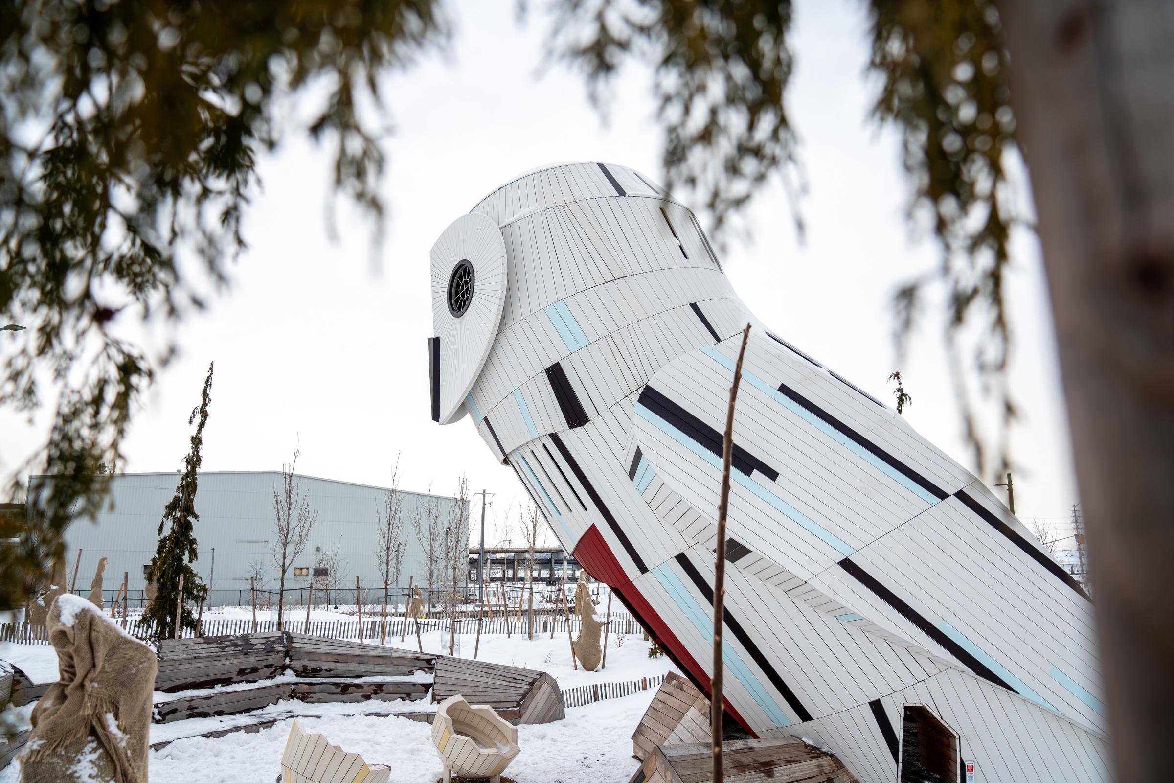 Owl playground structure
