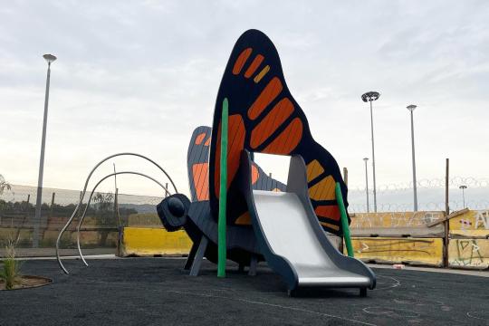 Big butterfly playground structure