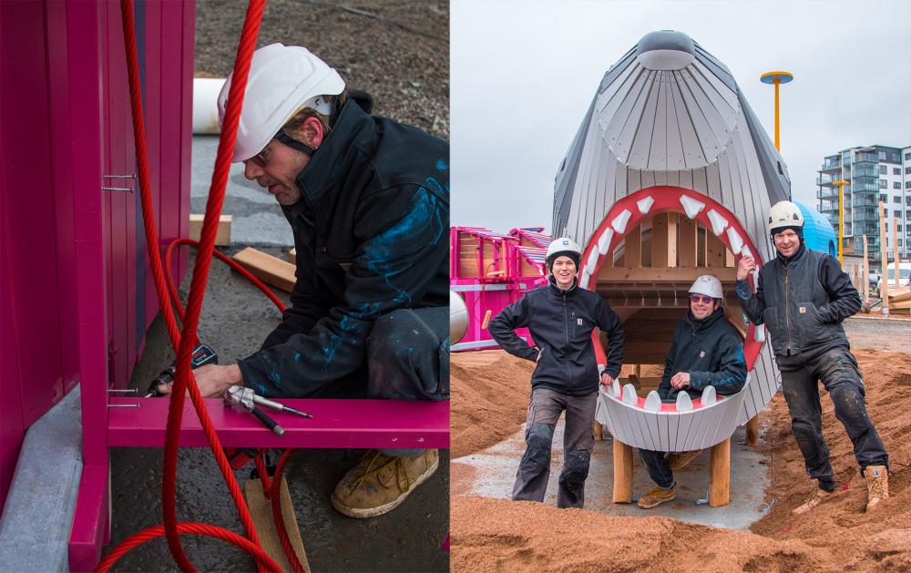 INSTALLATION A BEACH THEMED PLAYGROUND MONSTRUM surfer's paradise