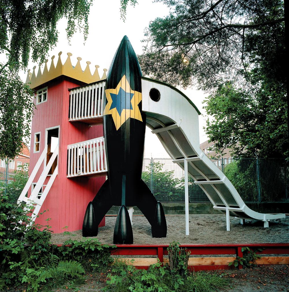 the princess tower and rocket playground
