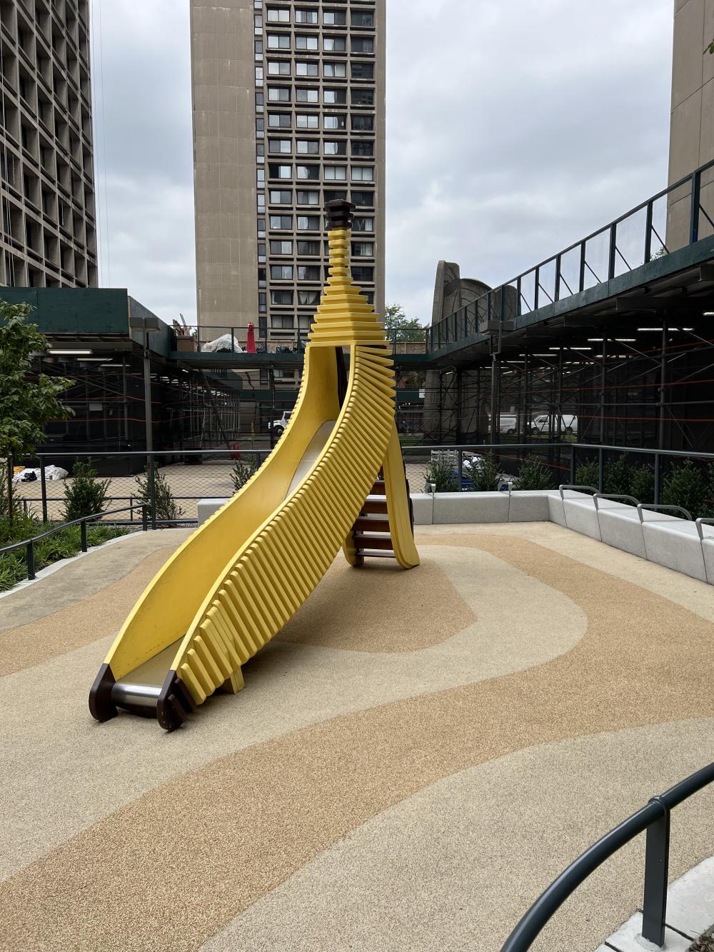 Banana fruit playground structure