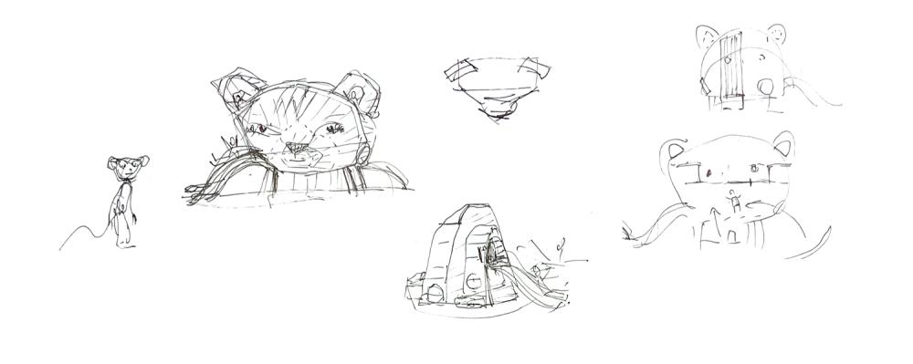 MONSTRUM design process sketches Affenzahn playground